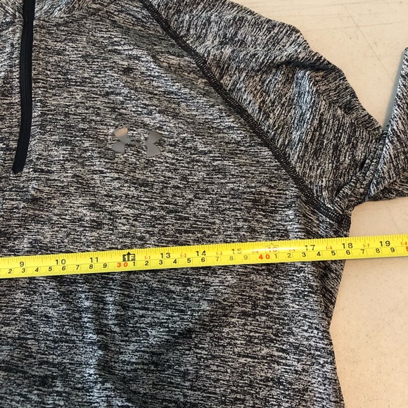 Under Armour Men's Heatgear 1/4 Zip pullover Loose Heathered Gray Shirt Small - Picture 6 of 7